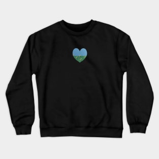 Yellow flower on a rainy day, flowers in a raindrop, no rain no flowers, rainy in my heart Crewneck Sweatshirt